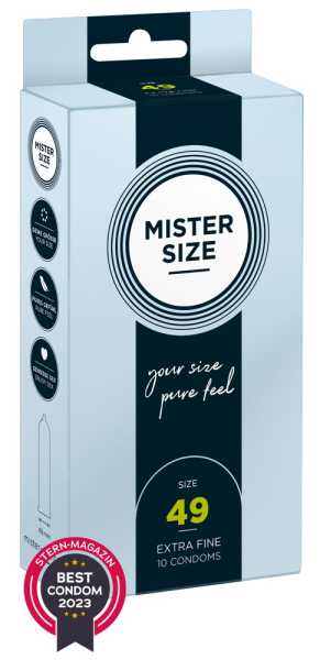 Mister Size 10 Kondome in individueller Passform 49 mm