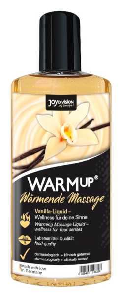 Joydivision WARMup Massageliquid mit Wärme-Effekt und Vanillearoma 150 ml