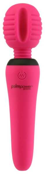 Palmpower Groove handlicher Massagestab mit Reizrillen Pink