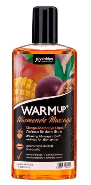 Joydivision Massageliquid mit Wärme-Effekt und Mango/Maracuja Aroma 150 ml