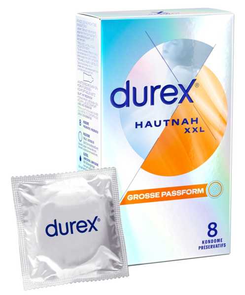Durex 8 Hautnah XXL Kondome 60 mm
