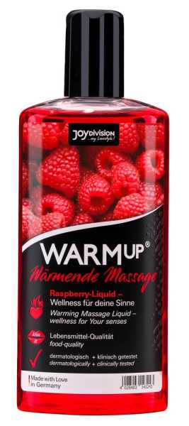 Joydivision WARMup Massageliquid mit Wärme-Effekt und Himbeeraroma 150 ml