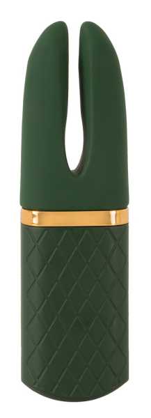Emerald Luxus-Mini-Auflegevibrator mit 10 Vibrationsmodi Grün