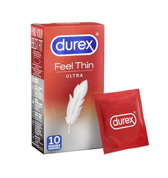 Durex 10 Feel Thin Ultra Kondome 52 mm