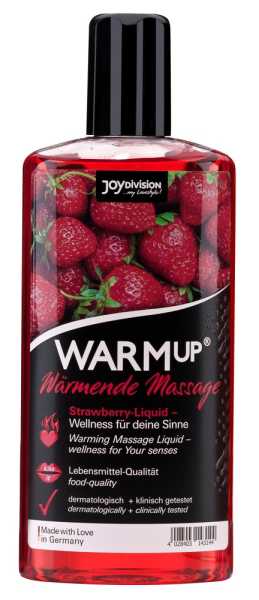 Joydivision WARMup Massageliquid mit Wärme-Effekt und Erdbeeraroma 150 ml