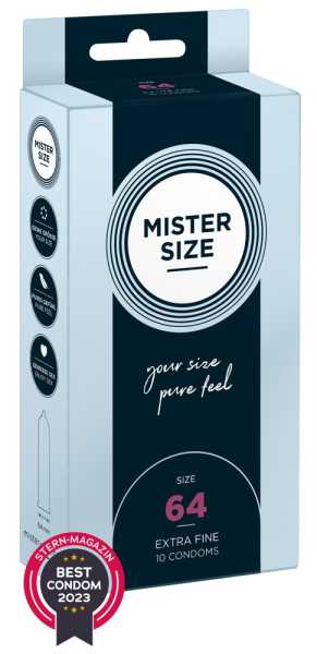Mister Size 10 Kondome in individueller Passform 64 mm