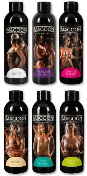 Magoon Massage-Öl Massage Set 6 x 200 ml (1,2 Liter)