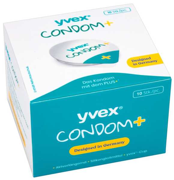 Yvex Condom+ 10 reizmindernde & aktverlängernde Kondome 52 mm