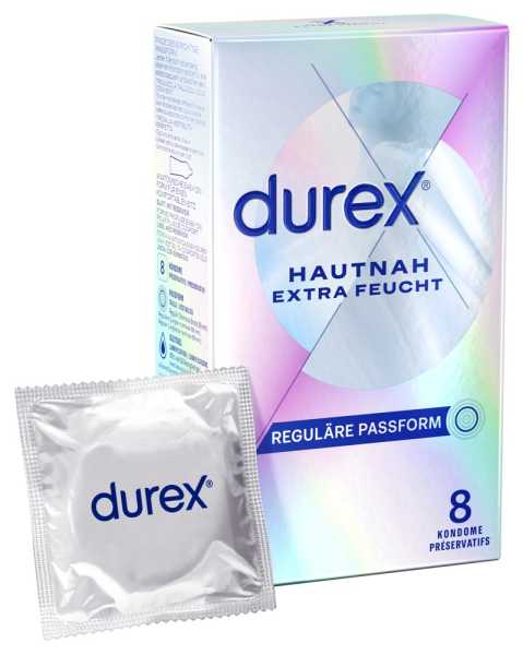 Durex 8 Hautnah Extra Feucht Kondome 56 mm