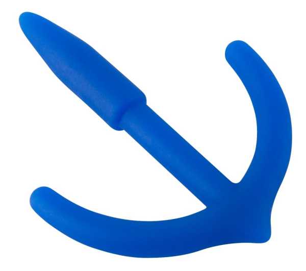 Silikon Sperm Stopper Anker Penisplug Blau